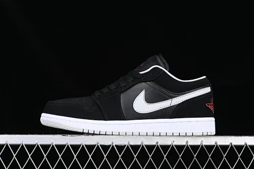 All categories Air Jordan Jordan series basketball shoes Air Jordan 1 Low Z version Air Jordan 1 Low AJ1 Joe 1 black and gray low-top cultural casual sneakers 553558-032